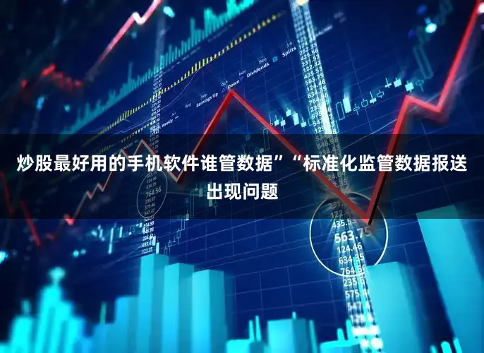 炒股最好用的手机软件谁管数据”“标准化监管数据报送出现问题